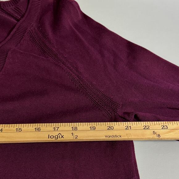 Talbots Womens Cardigan Sweater Size XL Purple Layering Lagenlook Capsule Cozy - Picture 8 of 10